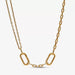 "PANDORA : Pandora ME Double Link Chain Necklace - 17.7\" -"