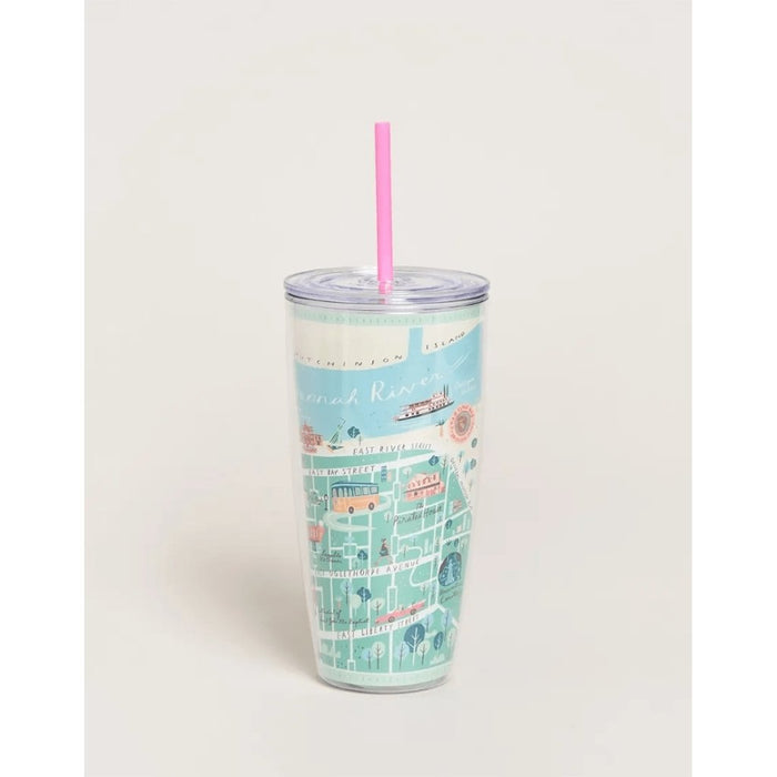 "Spartina 449 : Clear Drink Tumbler 24 oz. Historic Savannah -"