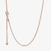 "PANDORA : Curb Chain Necklace - Rose Gold Plated (23.6\") -"