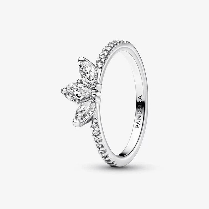 "PANDORA : Sparkling Herbarium Cluster Ring -"