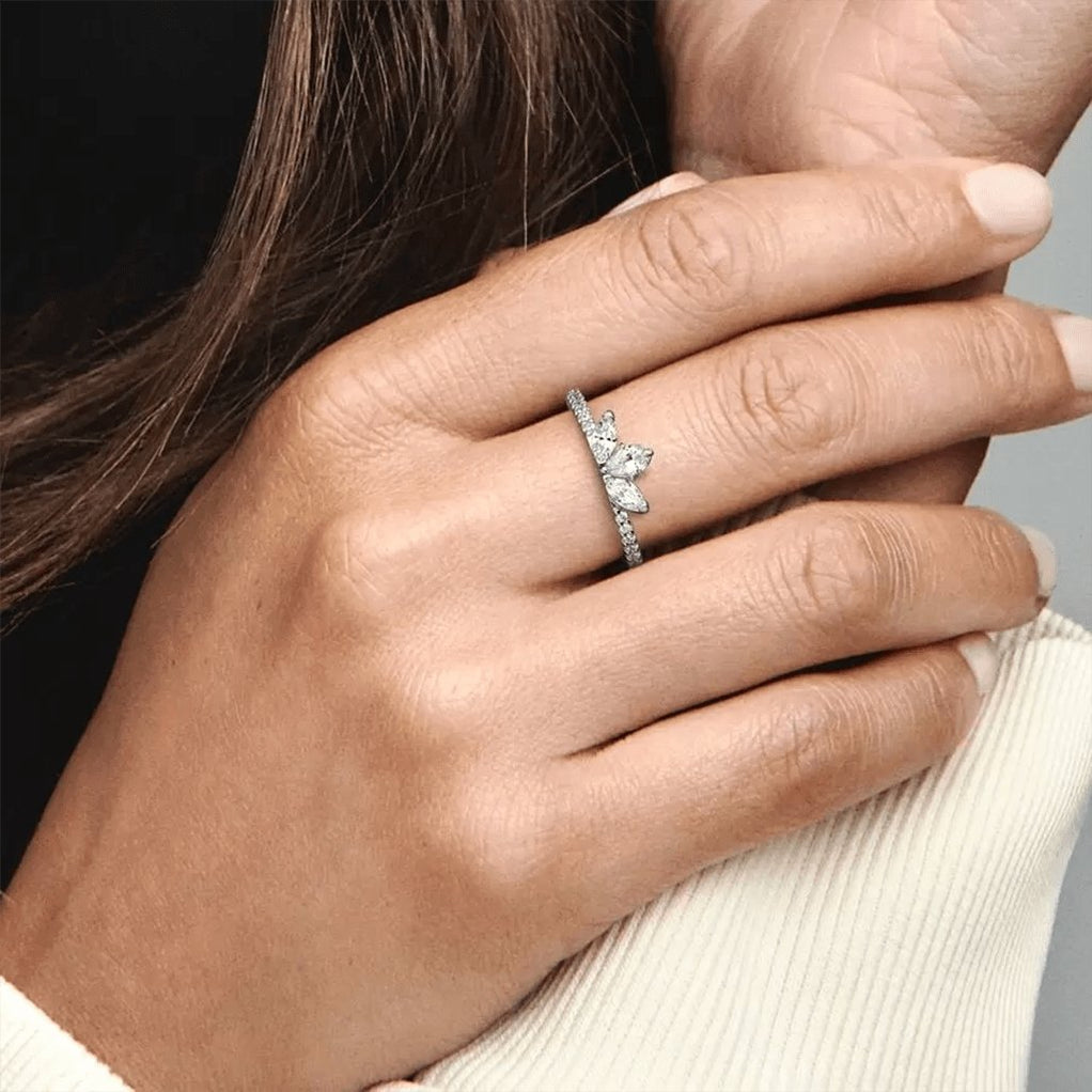 Hallmark Pandora Rings Home PANDORA : Sparkling Herbarium Cluster Ring
