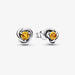 "PANDORA : November Honey Eternity Circle Stud Earrings -"