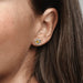 "PANDORA : November Honey Eternity Circle Stud Earrings -"