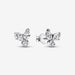 "PANDORA : Sparkling Herbarium Cluster Stud Earrings -"