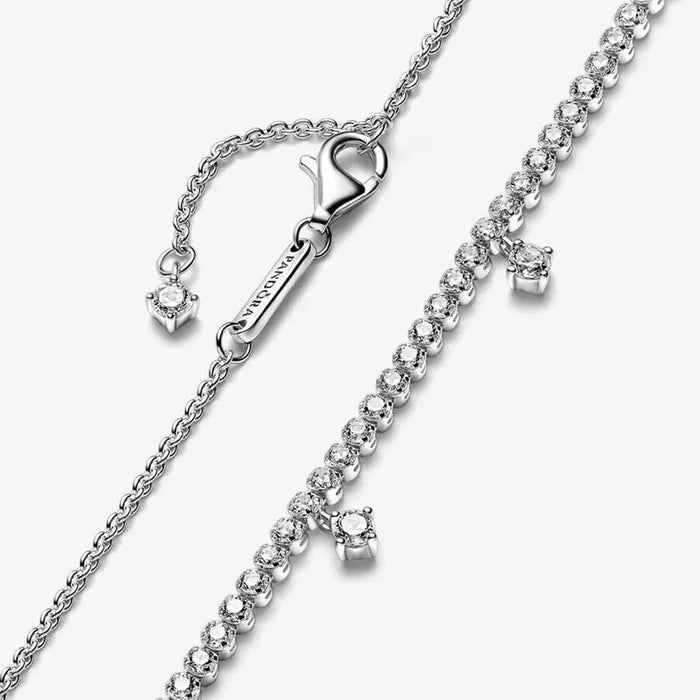 "PANDORA : Sparkling Drop Collier Necklace (16.9\") -"