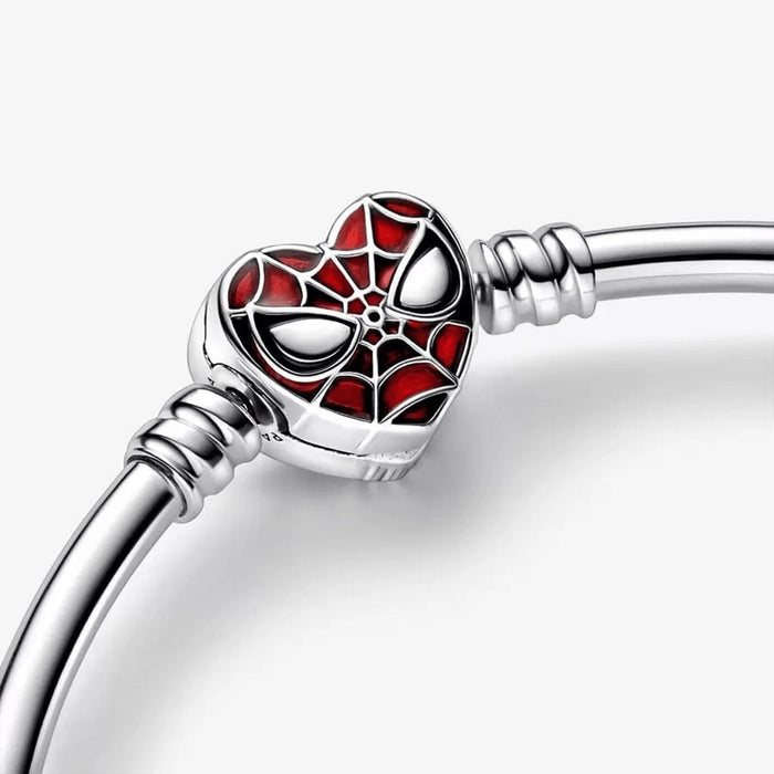 "PANDORA : Pandora Moments Marvel Spider-Man Mask Clasp Bangle -"