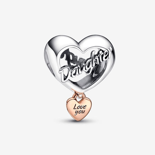 "PANDORA : Love You Daughter Heart Charm - gifts for her - Mothers day gifts - gift ideas"