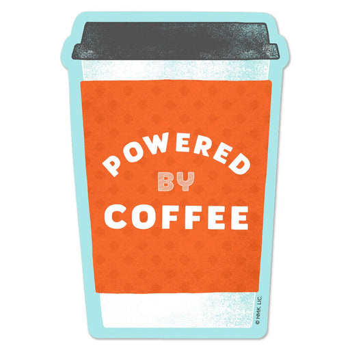 "Hallmark : Powered By Coffee Vinyl Decal Powered By Coffee Vinyl Decal -"