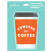 "Hallmark : Powered By Coffee Vinyl Decal Powered By Coffee Vinyl Decal -"