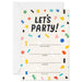 "Hallmark : Colorful Confetti Party Invitations, Pack of 20 -"