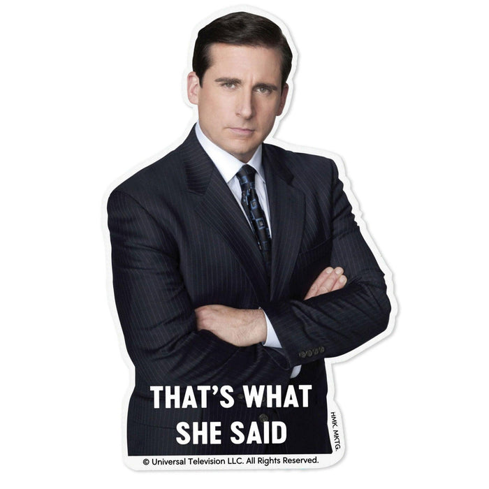 "Hallmark : The Office® Michael Scott That's What She Said Vinyl Decal -"