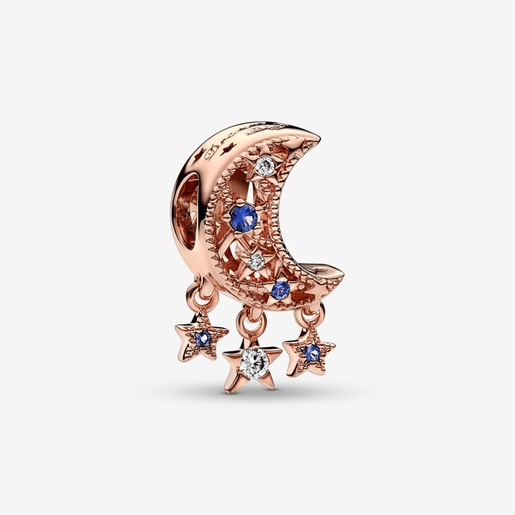 PANDORA : Star & Crescent Moon Charm - Annies Hallmark & Gretchens