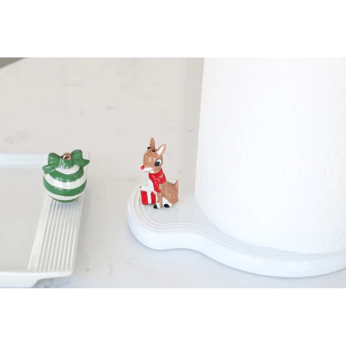 "Nora Fleming : Pinstripe Melamine Paper Towel Holder (17) -"