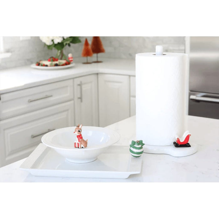 "Nora Fleming : Pinstripe Melamine Paper Towel Holder (17) -"