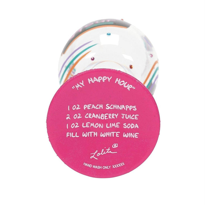"Lolita : Happy Hour Wine Glass -"