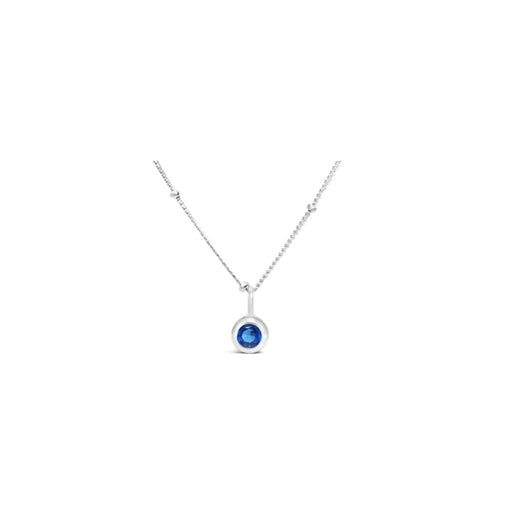 "Stia : Sapphire CZ Birthstone Necklace (September) - Stia : Sapphire CZ Birthstone Necklace (September)"