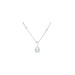 "Stia : Pearl CZ Birthstone Necklace (June) - Stia : Pearl CZ Birthstone Necklace (June)"