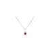 "Stia : Ruby CZ Birthstone Necklace (July) - Stia : Ruby CZ Birthstone Necklace (July)"