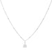 "Stia : Love Letter \"J\" Mini Disk Necklace -"