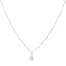 "Stia : Love Letter \"R\" Mini Disk Necklace -"