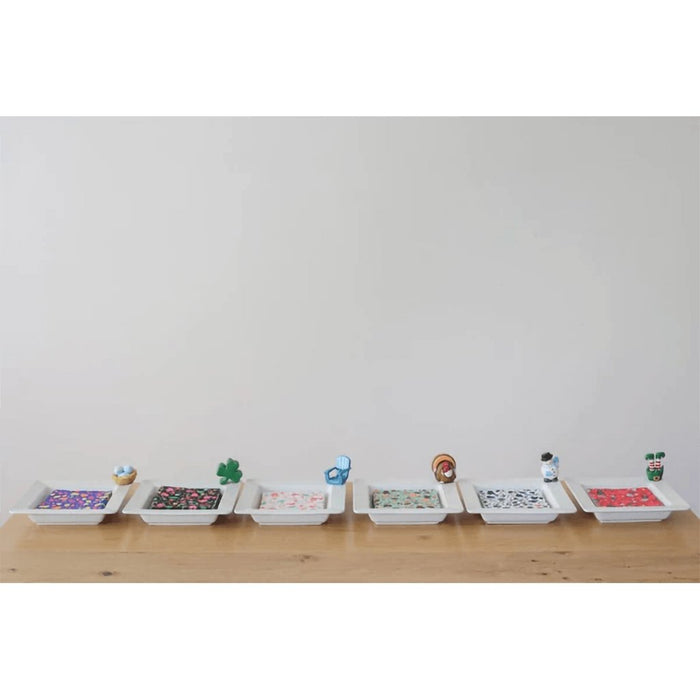 "Nora Fleming : Pinstripes Napkin and Candy Holder (4) -"