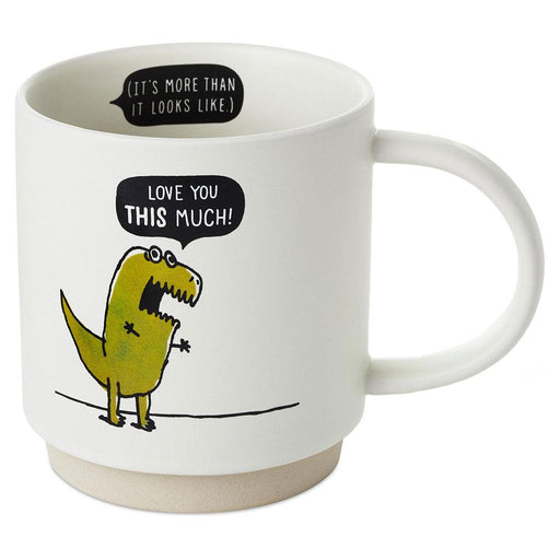 "Hallmark : T-Rex Love You This Much Funny Mug, 16 oz. -"