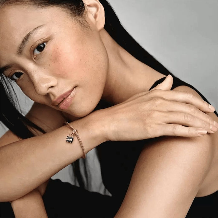 "PANDORA : Love Padlock Dangle Charm -"