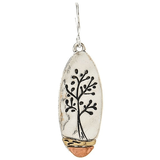 "Rain : Silver Multi Engraved Tree Earrings - Rain : Silver Multi Engraved Tree Earrings - Annies Hallmark and Gretchens Hallmark, Sister Stores"