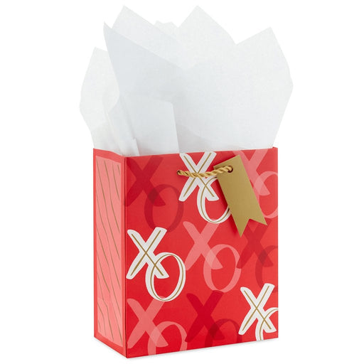 "Hallmark : 6.5\" XOXO Small Valentine's Day Gift Bag With Tissue Paper -"