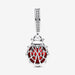 "PANDORA : Red Ladybird Dangle Charm -"
