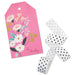 "Hallmark : Pink Floral Large Gift Tag and Ribbon Set -"