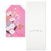 "Hallmark : Pink Floral Large Gift Tag and Ribbon Set -"