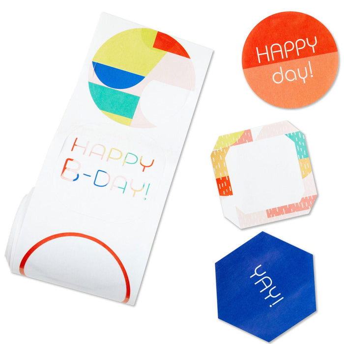 "Hallmark : Happy Day Stickers on Roll, Pack of 27 -"