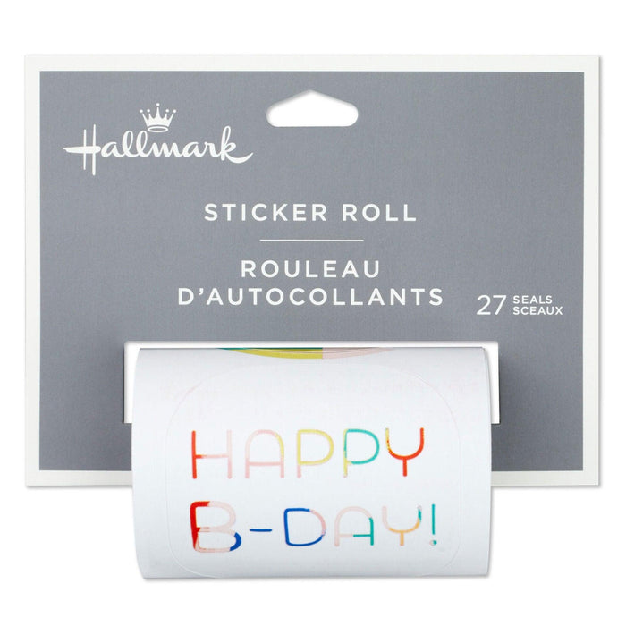 "Hallmark : Happy Day Stickers on Roll, Pack of 27 -"