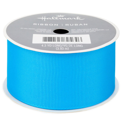 "Hallmark : 1.5\" Bright Blue Grosgrain Ribbon, 12.9' -"