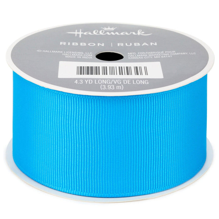 "Hallmark : 1.5\" Bright Blue Grosgrain Ribbon, 12.9' -"