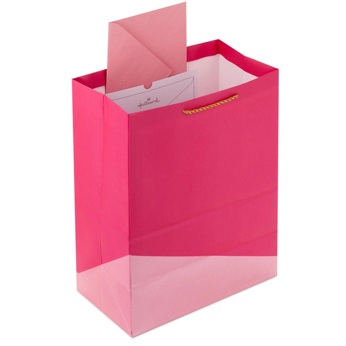 "Hallmark : 13\" Happy Birthday on Pink Large Gift Bag -"