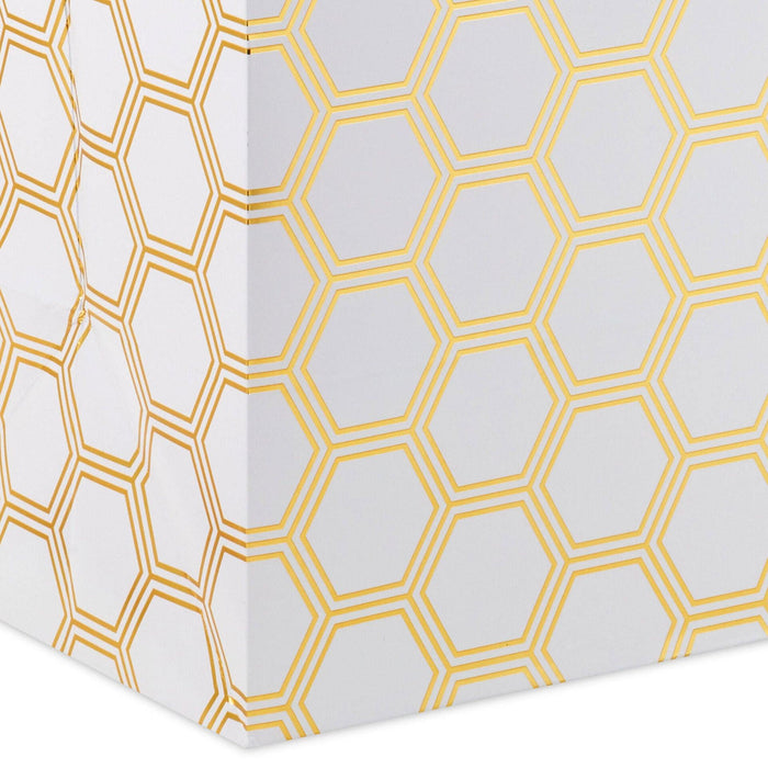 "Hallmark : 13\" Happy Birthday Hexagons Large Gift Bag -"