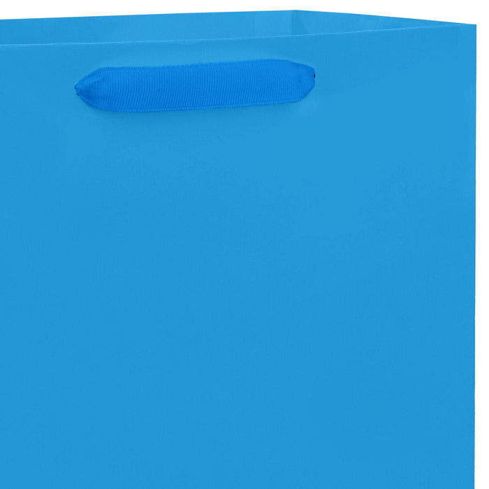 "Hallmark : 10.4\" Royal Blue Large Square Gift Bag -"