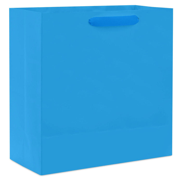 "Hallmark : 10.4\" Royal Blue Large Square Gift Bag -"