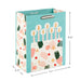 "Hallmark : 9.6\" Modern Birthday Cake on Mint Green Medium Gift Bag -"