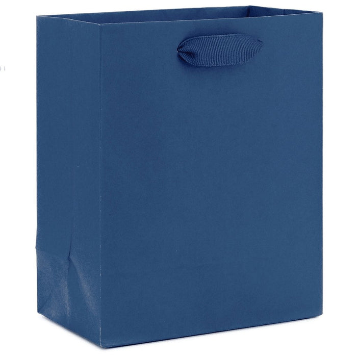 "Hallmark : 6.5\" Navy Small Gift Bag -"