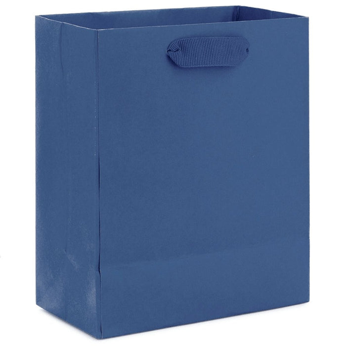 "Hallmark : 6.5\" Navy Small Gift Bag -"