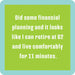 "Drinks on Me : Financial Plan Coaster -"