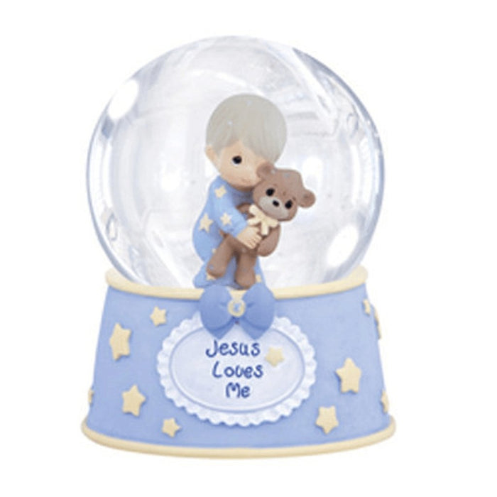 "Precious Moments : Jesus Loves Me, Resin/Glass Snow Globe, Boy, Musical at Annie's Hallmark"