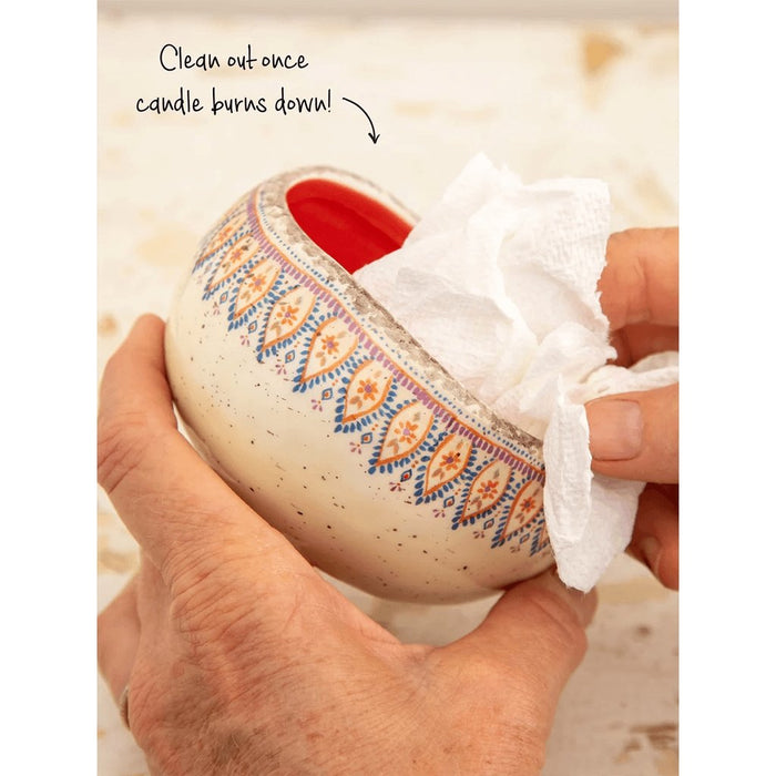 "Natural Life : Artisan Secret Message Soy Candle - I Love Mom -"