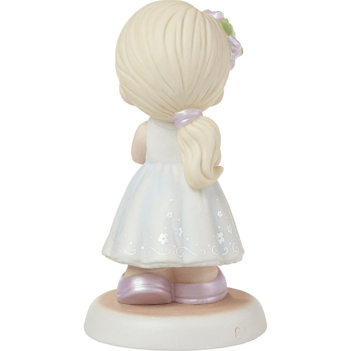 "Precious Moments : Blessings On Your First Communion Blonde Hair/Light Skin Girl Figurine -"