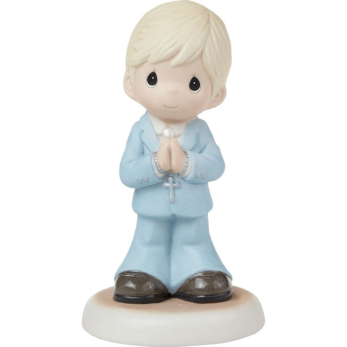 "Precious Moments : Blessings On Your First Communion Blond Hair/Light Skin Boy Figurine at Annie's Hallmark"