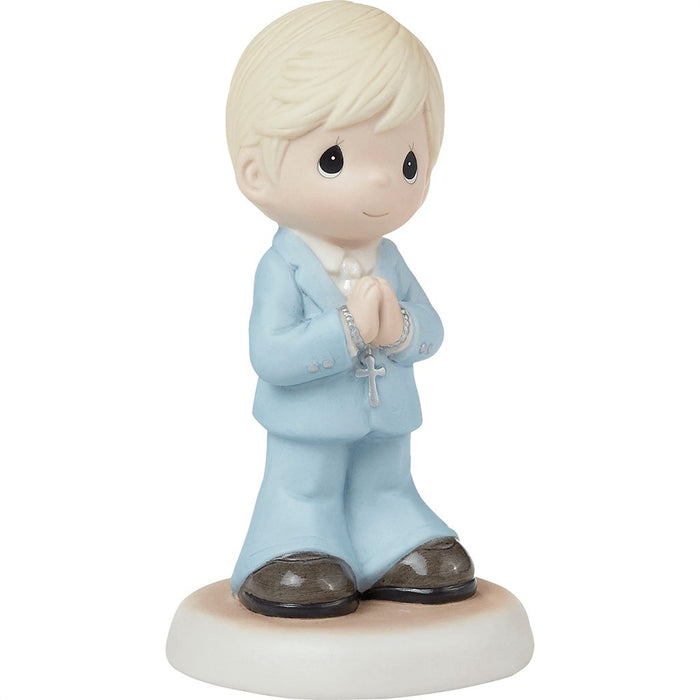 "Precious Moments : Blessings On Your First Communion Blond Hair/Light Skin Boy Figurine at Annie's Hallmark"