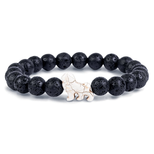 "Fahlo : The Excursion Bracelet in Lava Stone -"